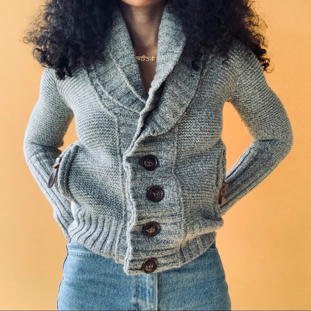 SuperDry Button Down Knit Cardigan